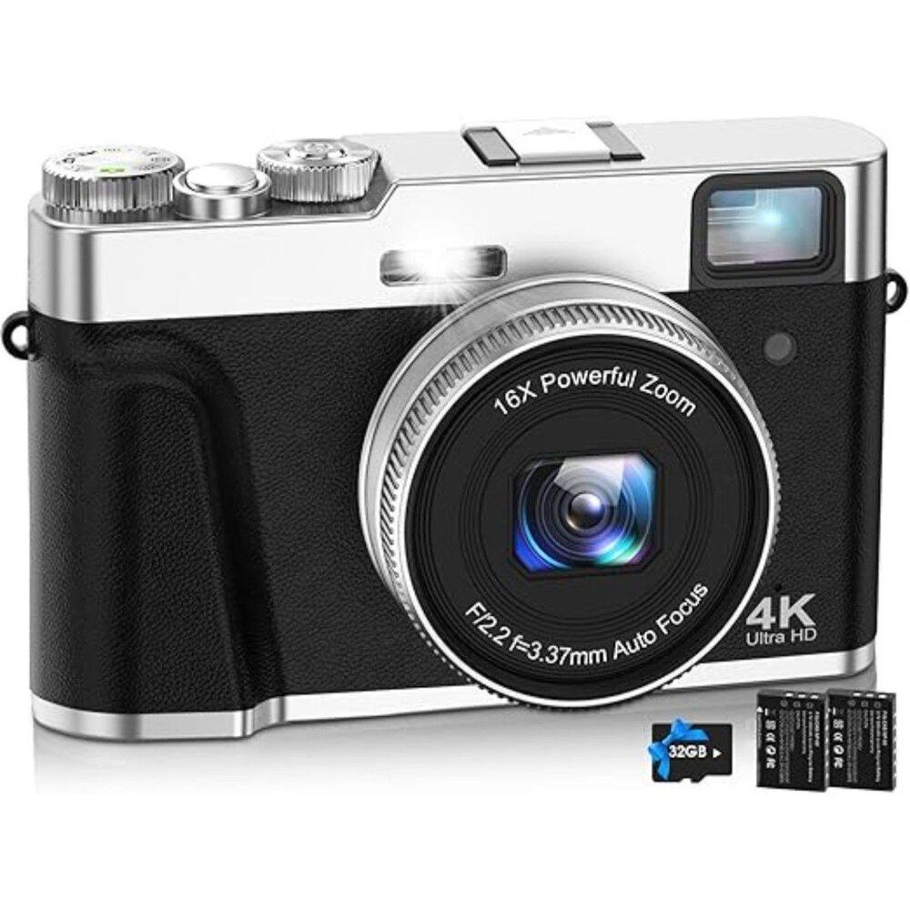 4K Digital Camera,Auto Focus 48MP Vlogging Camera
